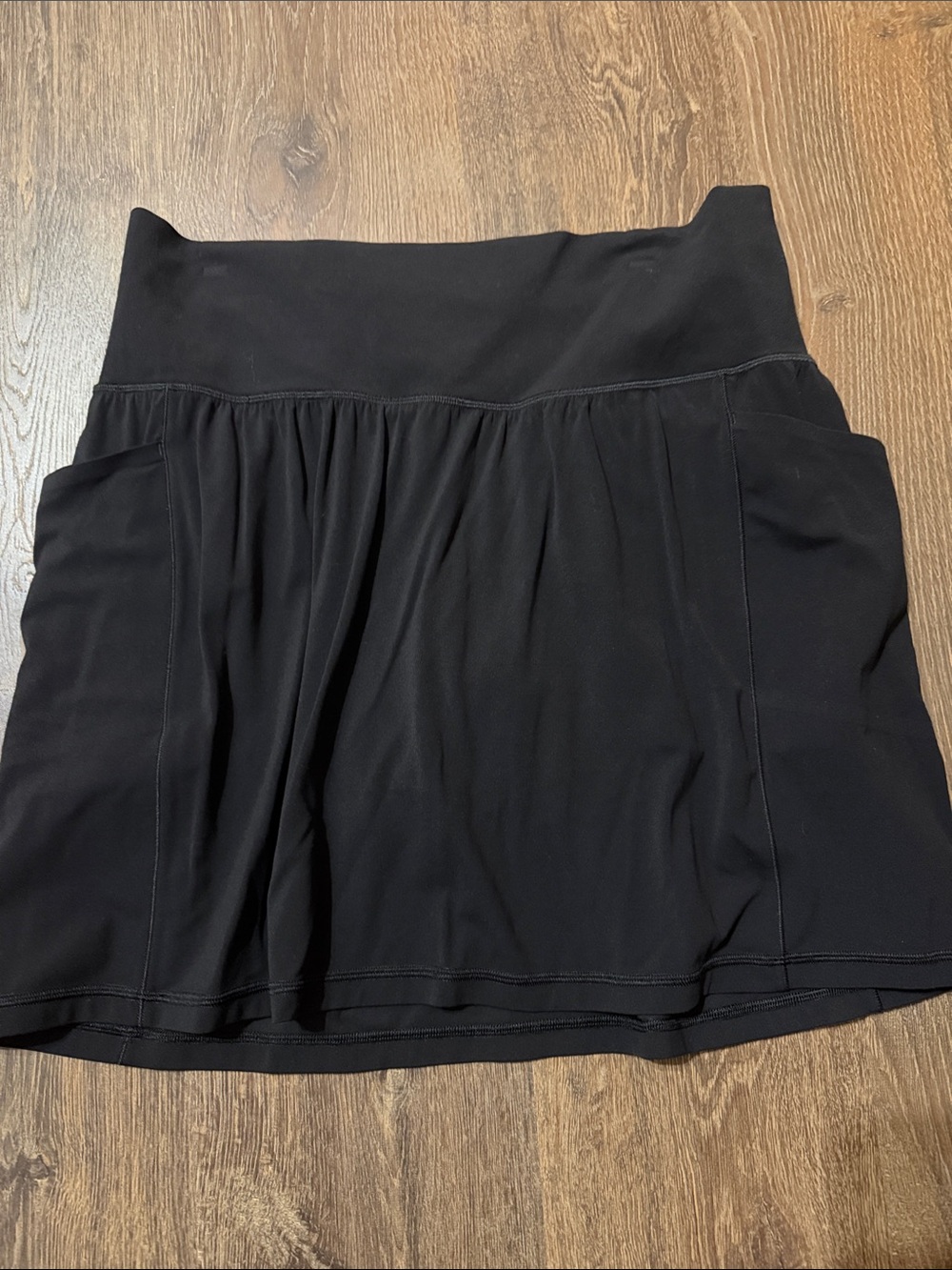Athleta Black Circle Skort with Wide Waistband